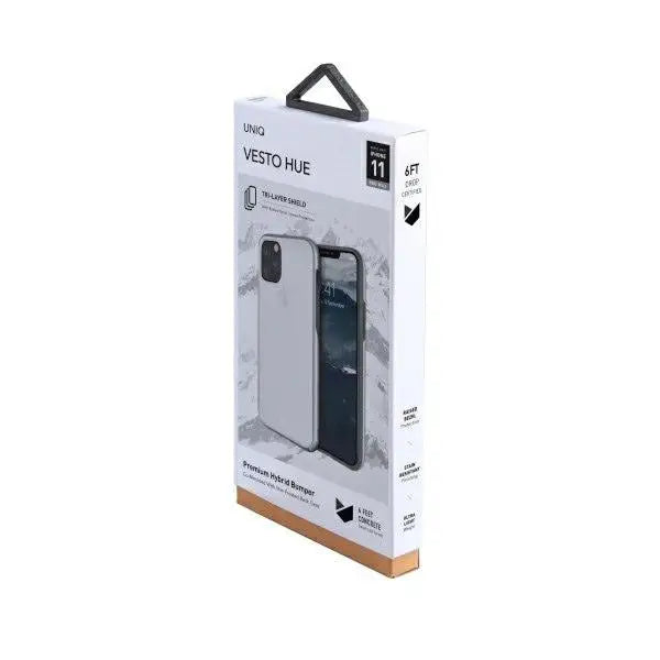 Uniq Vesto Hue case for iPhone 11 Pro Max - transparent and silver - Cell phone cases and covers<<<HurtelXML