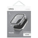 Uniq Voute tempered glass case for Apple Watch 10 46 mm - silver - Cell phone cases and covers<<<HurtelXML