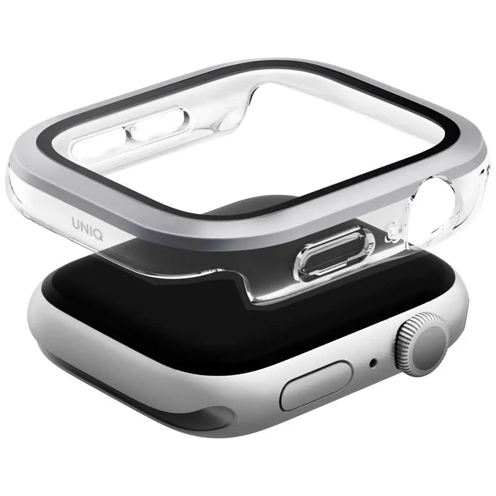 Uniq Voute tempered glass case for Apple Watch 10 46 mm - silver - Cell phone cases and covers<<<HurtelXML