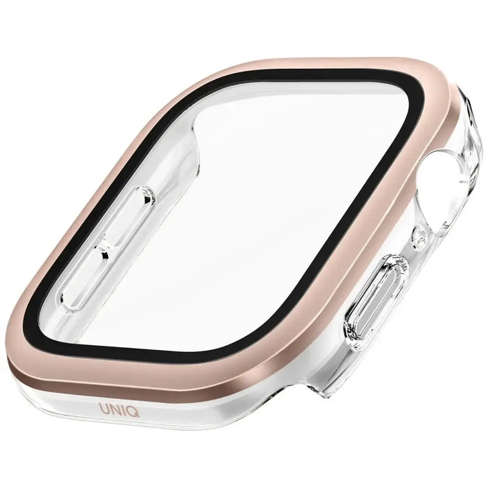 Uniq Voute Tempered Glass Case for Apple Watch 10 46mm - Rose Gold - Cell phone cases and covers<<<HurtelXML