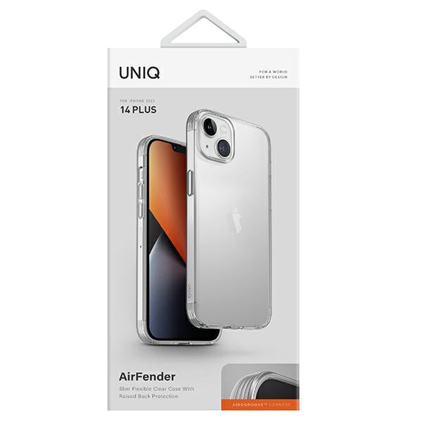 Uniq Air Fender case for iPhone 14 Plus - transparent