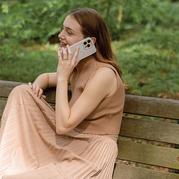 Uniq Coehl Terrazzo case for iPhone 14 Plus - sand