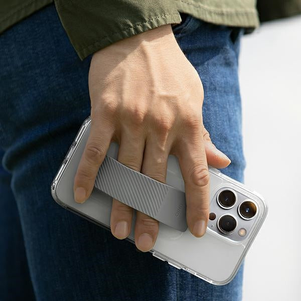 Uniq Heldro Mount case for iPhone 14 Plus - transparent