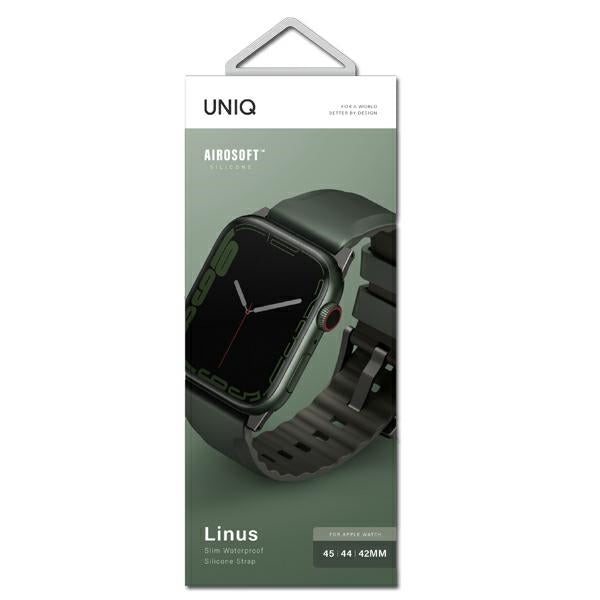 Uniq Linus strap for Apple Watch 1/2/3/4/5/6/7/8/SE/SE2/Ultra 42/44/45/49mm - green