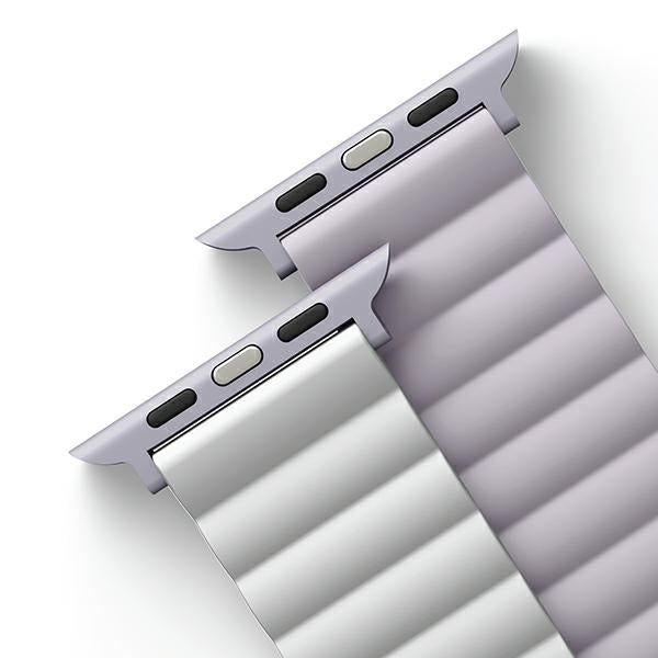 Uniq Revix strap for Apple Watch 1/2/3/4/5/6/7/8/SE/SE2 38/40/41mm - lilac and white