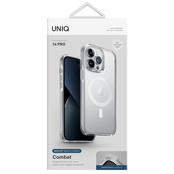 Uniq Combat Magclick Charging case for iPhone 14 Pro - transparent