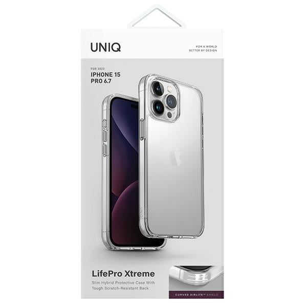 Uniq LifePro Xtreme Magclick Charging case for iPhone 15 Pro Max - transparent