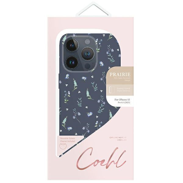 Uniq Coehl Prairie case for iPhone 15 Pro - navy blue
