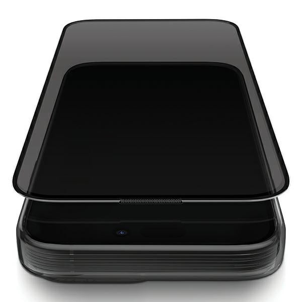 Uniq Optix Privacy tempered glass for iPhone 15 Pro with applicator