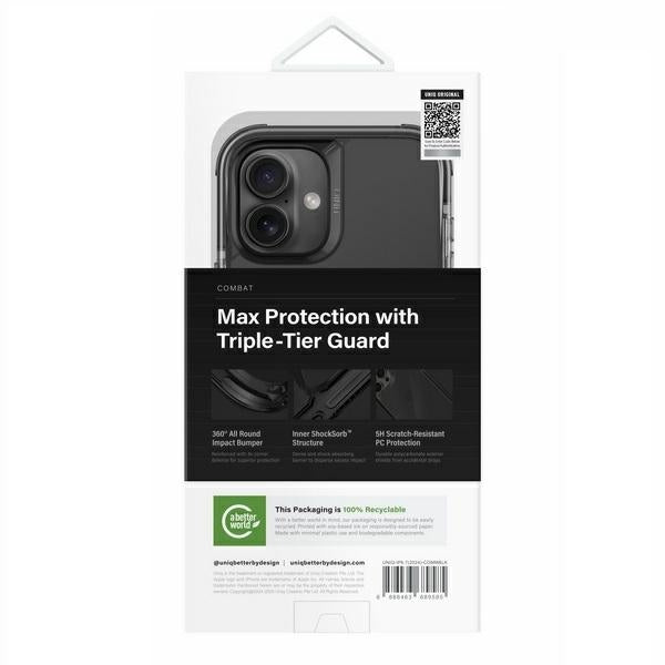 Uniq Combat iPhone 16 Plus 6.7" Magclick Charging case blue/pearl blue