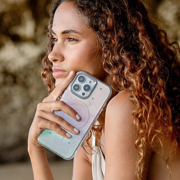 Uniq Coehl Celest Magnetic Charging Case for iPhone 16 Pro Max - Iridescent