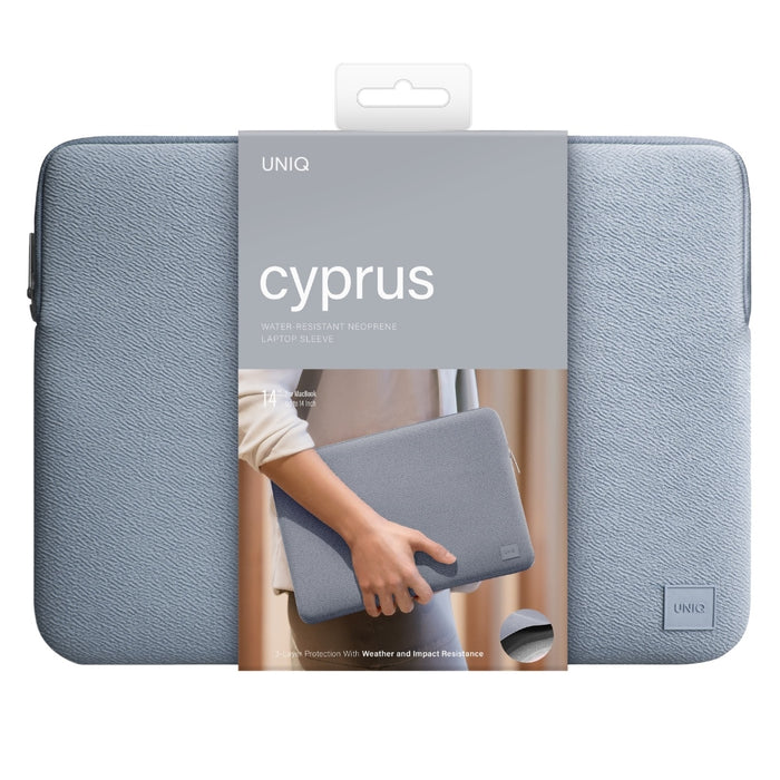 Uniq neoprene laptop sleeve 14" Cyprus Water-Resistant case - blue