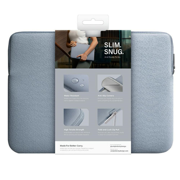 Uniq neoprene laptop sleeve 14" Cyprus Water-Resistant case - blue