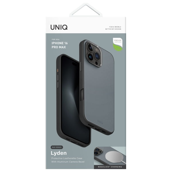 Uniq Lyden DS iPhone 16 Pro Max 6.9" Magclick Charging case blue-black/washed blue-black