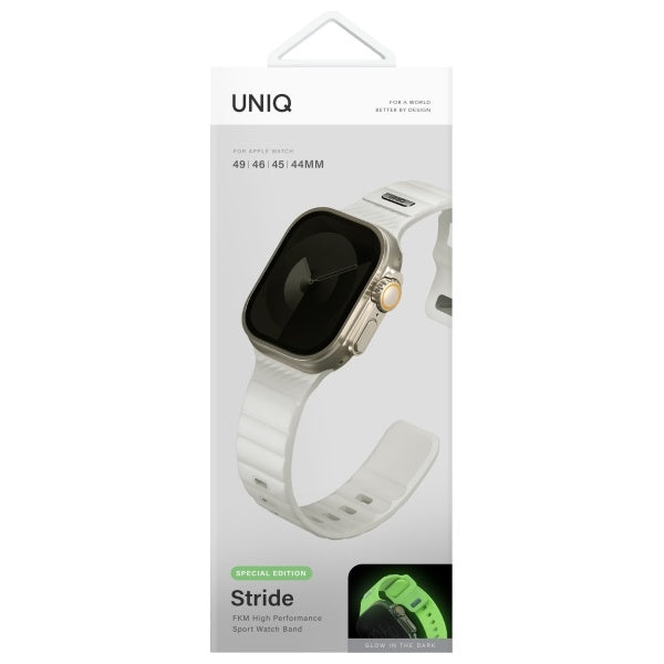 Uniq Stride SE Apple Watch strap 49/46/45/44mm FKM Rubber Strap lume