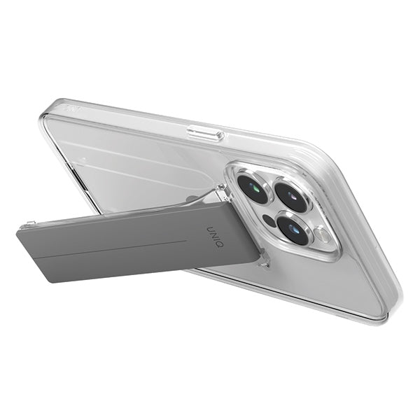 Uniq case Heldro Mount with Stand iPhone 15 Pro 6.1" transparent/lucent clear