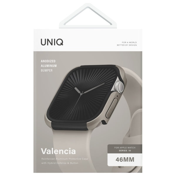 Uniq case Valencia Apple Watch Series 46mm silver/titanium silver