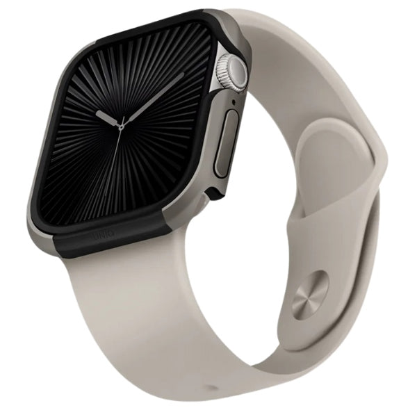 Uniq case Valencia Apple Watch Series 46mm silver/titanium silver