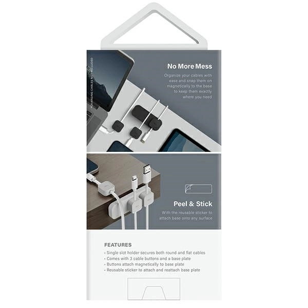 Uniq Pod Mag Magnetic Cable Organizer + Base Pink/Blush Pink