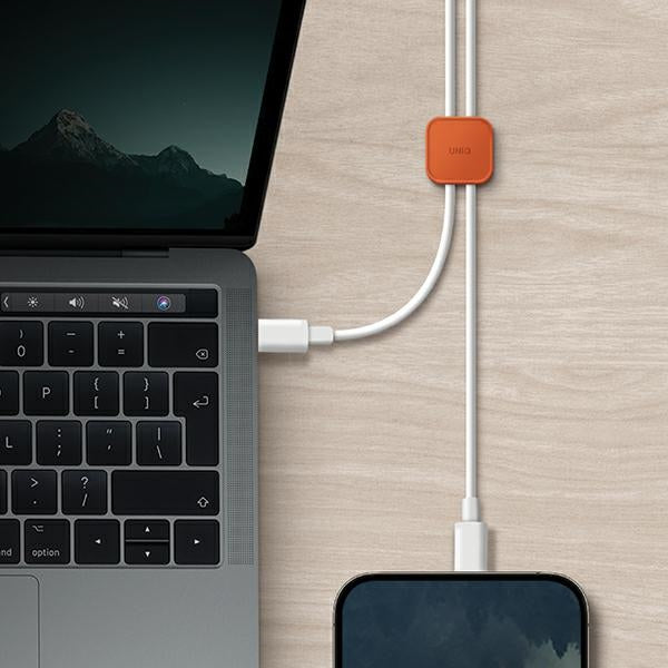 Uniq Pod Self-adhesive Cable Organizer - Set of 8 - Orange