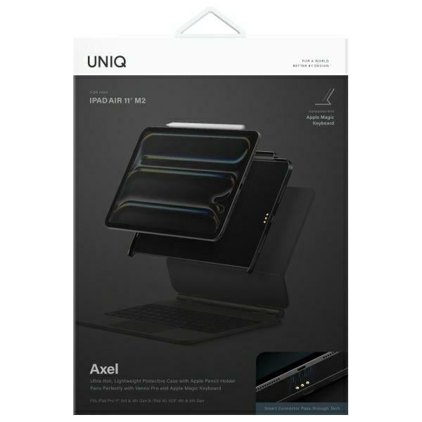 Uniq Axel case iPad Air 11" M2 / iPad Air 10.9" (2022/2020) / iPad Pro 11" (2022/2021) black/black ebony