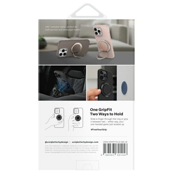 Uniq Gripfit 360 Magnetic Mount&amp;Kickstand Magnetic Holder blue/sapphire blue