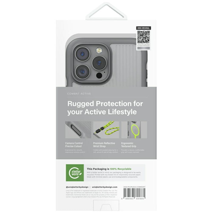 Uniq Combat Active Magclick Charging Case for iPhone 16 Pro Max - Gray