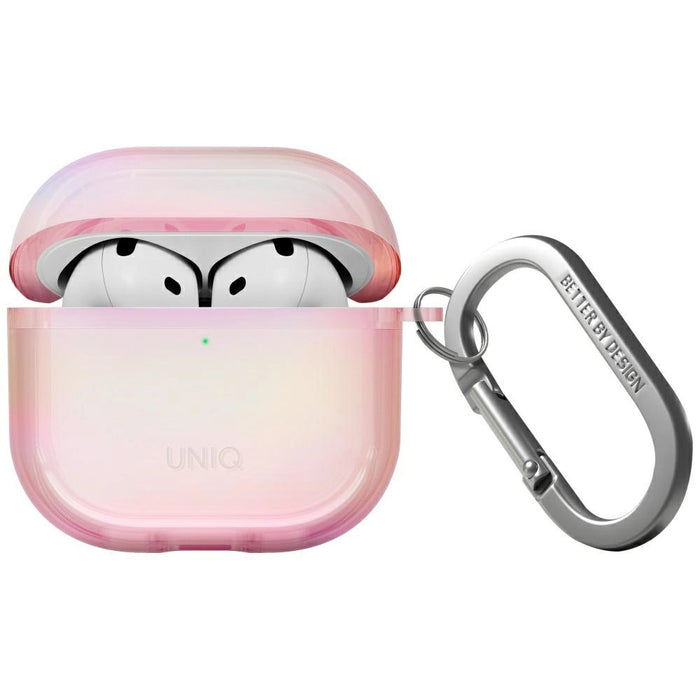 Uniq Iridescia AirPods 4 Hang Case - Holo Pink