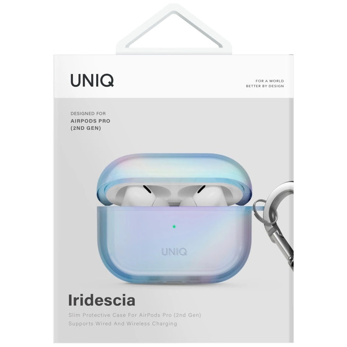Uniq Iridescia case for AirPods Pro 2 Hang Case - holo blue