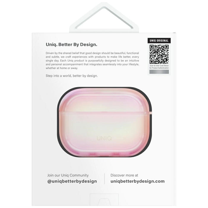 Uniq Iridescia AirPods Pro 2 Hang Case - Holo Pink