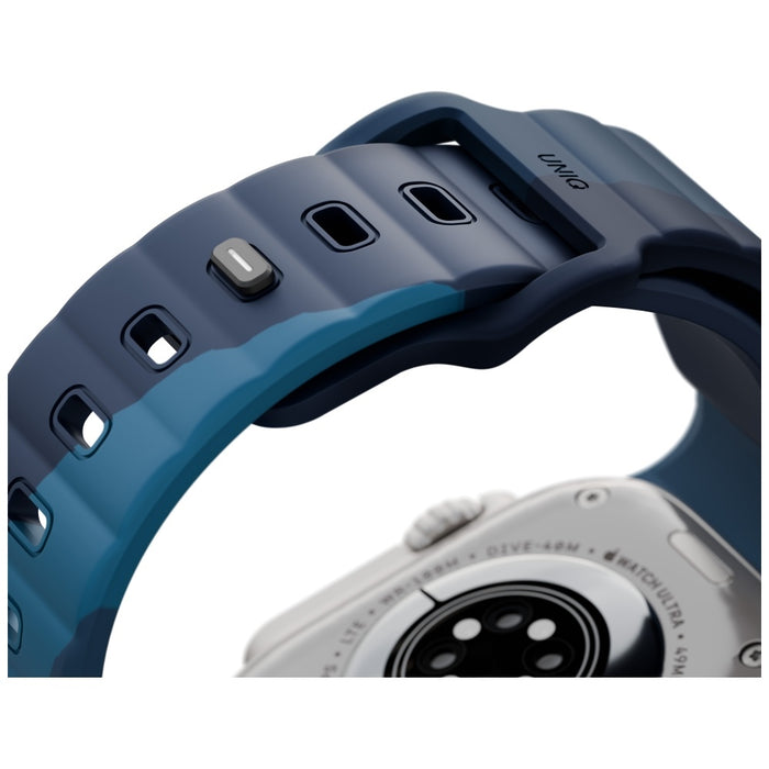 Uniq Stride De Rubber Strap for Apple Watch 44 / 45 / 46 / 49 mm - Blue