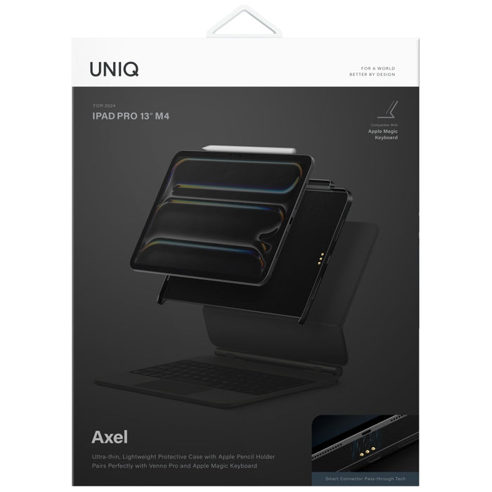 Uniq Axel Case for iPad Air 13" 2024 / 2025 / iPad Pro 13" 2024 - Black