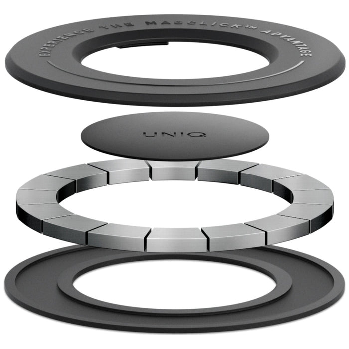 Uniq SnapMount Self-Adhesive Magnetic Holder - Black