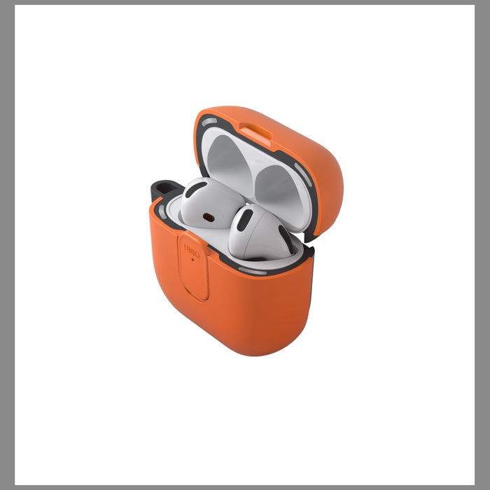 Uniq Clyde Lock Case for AirPods 4 - Orange