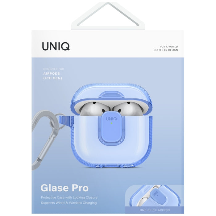 Uniq Glase Pro Case for AirPods 4 - Blue