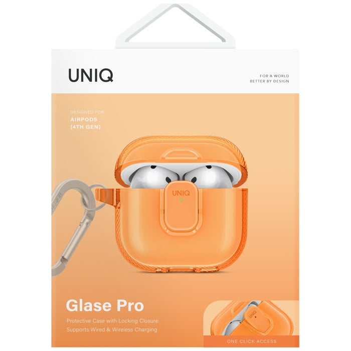 Uniq Glase Pro Case for AirPods 4 - Orange
