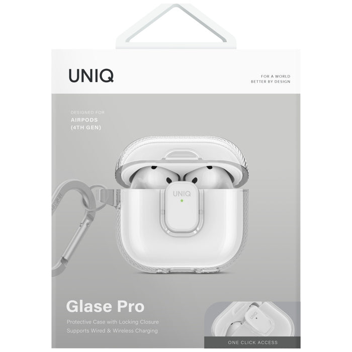 Uniq Glase Pro Case for AirPods 4 - Transparent