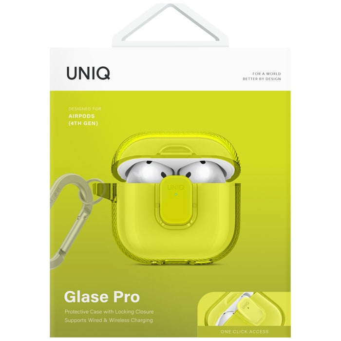 Uniq Glase Pro Case for AirPods 4 - Yellow