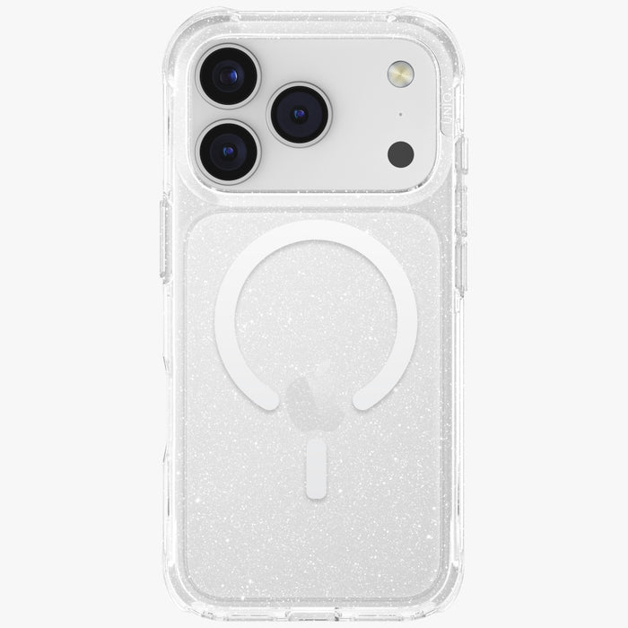 Uniq LifePro Xtreme Magclick Charging Case for iPhone 17 Pro - Clear-Glitter