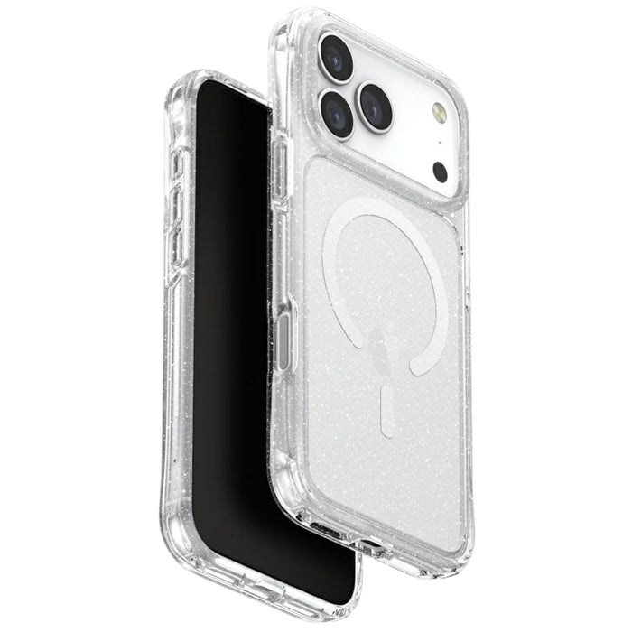 Uniq LifePro Xtreme Magclick Charging Case for iPhone 17 Pro Max - Clear-Glitter