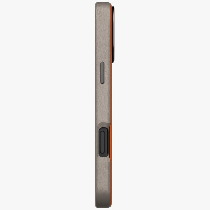 Uniq Lyden DS Case for iPhone 17 Pro Max Magclick Charging - Orange-Gray