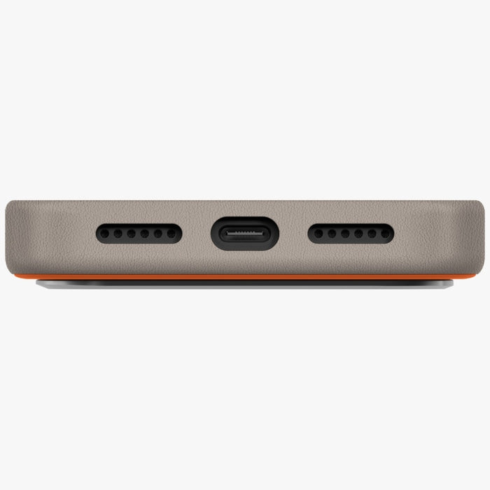 Uniq Lyden DS Case for iPhone 17 Pro Max Magclick Charging - Orange-Gray