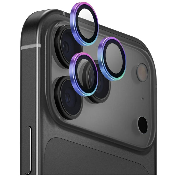 Uniq Optix Aluminum Camera Lens Protector for iPhone 17 Pro / iPhone 17 Pro Max with Applicator - Multicolor
