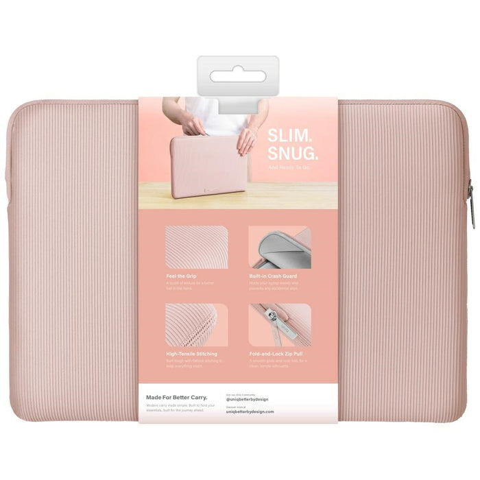 Uniq Cyprus Ridge Edition Laptop Sleeve for 14" laptops, water-resistant neoprene, pink