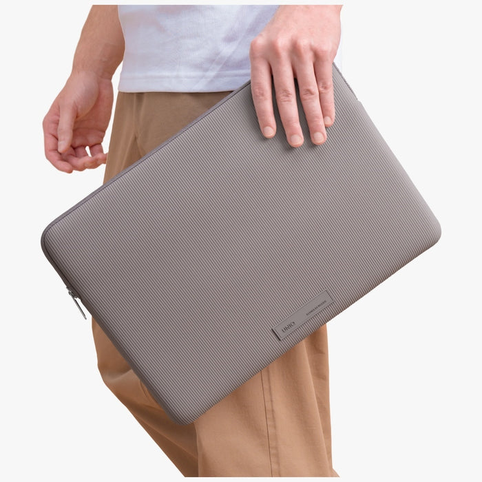 Uniq Cyprus Ridge Edition Laptop Sleeve for 14&quot; laptops, water-resistant neoprene - gray