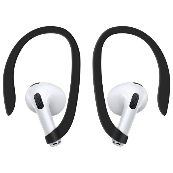 Uniq Nexo AirPods 4 + Ear Hooks Silicone case - black