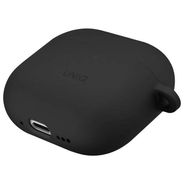 Uniq Nexo AirPods 4 + Ear Hooks Silicone case - black