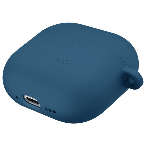 Uniq Nexo AirPods 4 + Ear Hooks Silicone case - blue