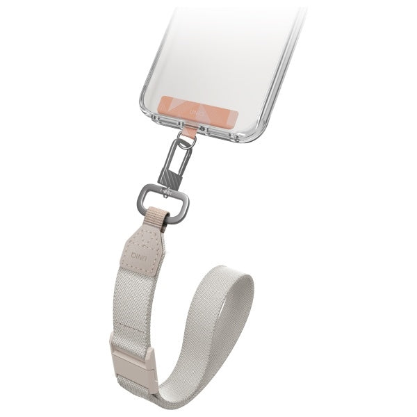 Uniq Vista 2-in-1 phone lanyard - orange and beige