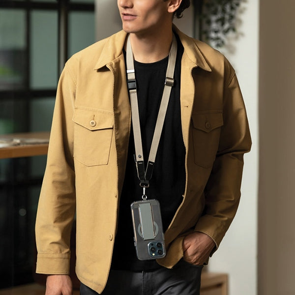 Uniq Vista universal 2-in-1 phone lanyard - black